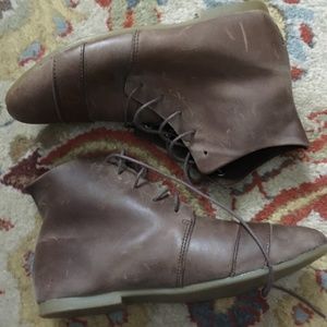 Brown Leather Ankle Boots